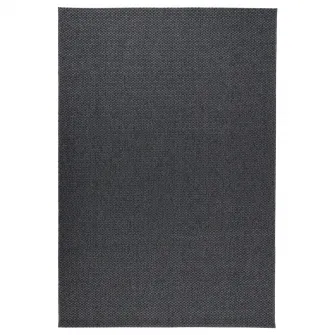 IKEA MORUM Covor tesatura plata, int/ext, gri inchis, 160x230 cm