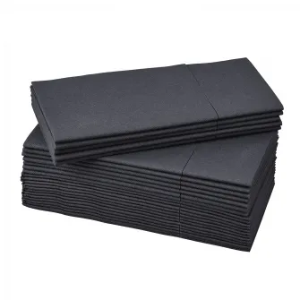 IKEA MOTTAGA Servetel hartie, negru, 38x38 cm