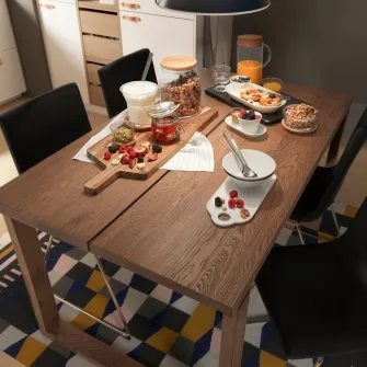 IKEA MÖRBYLÅNGA Masa, frnr stjr vopsit maro, 140x85 cm