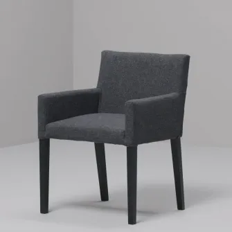 IKEA MÅRENÄS Scaun cu brate, negru/Gunnared bej