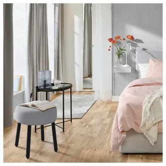 IKEA MÖRTFORS Pouf, Diseröd gri, 47x47 cm