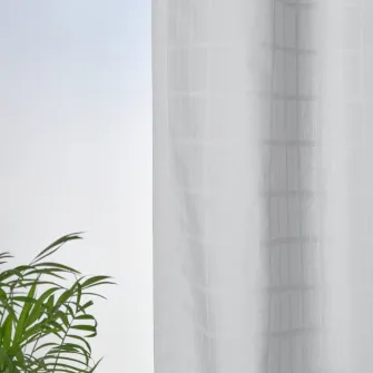 IKEA MÄSTERROT Draperii, 2buc, alb alb/grila rjns, 145x300 cm