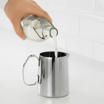 IKEA MÅTTLIG Cana spuma lapte, inox, 0.5 l