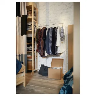 IKEA MULIG Suport umerase, alb, 99x152 cm