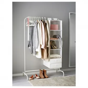IKEA MULIG Suport umerase, alb, 99x152 cm