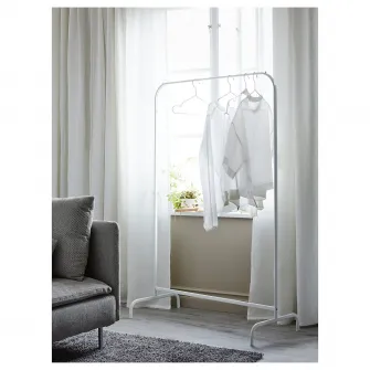 IKEA MULIG Suport umerase, alb, 99x152 cm