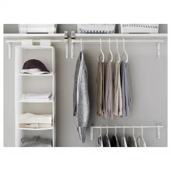 IKEA MULIG Bara umerase, alb, 60-90 cm