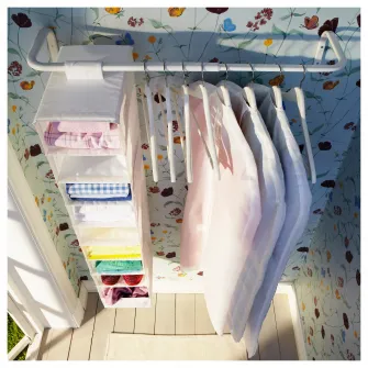 IKEA MULIG Bara umerase, alb, 60-90 cm
