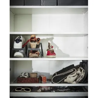 IKEA MURVEL Organizator pantofi, gri, 14x14x24 cm
