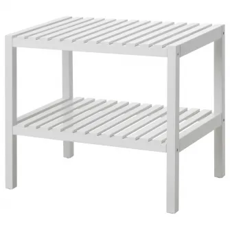IKEA MUSKAN Banca, alb, 58x38 cm