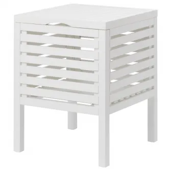 IKEA MUSKAN Taburet spatiu depozitare, alb, 50 cm