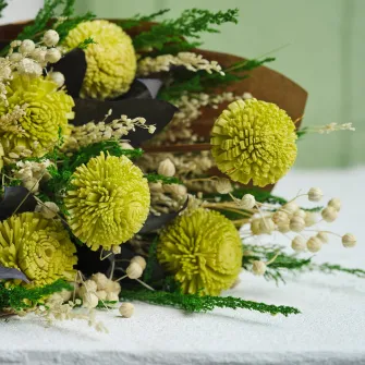IKEA MÄVINN Buchet de flori, verde/alb