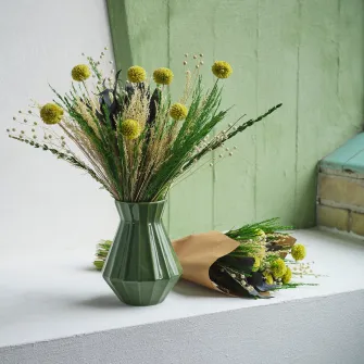 IKEA MÄVINN Buchet de flori, verde/alb