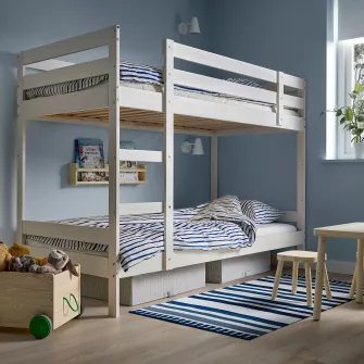 IKEA MYDAL Cadru pat suprapus, alb, 90x200 cm