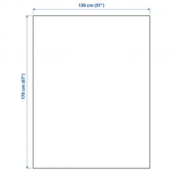 IKEA MYRULL Patura, gri, 130x170 cm