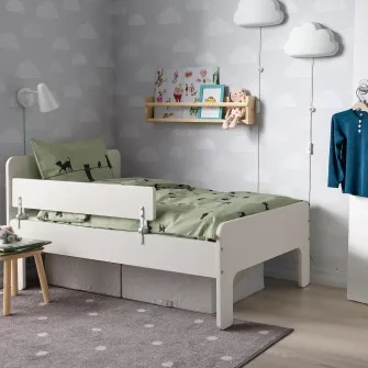 IKEA NATTAPA Bara de protectie, alb
