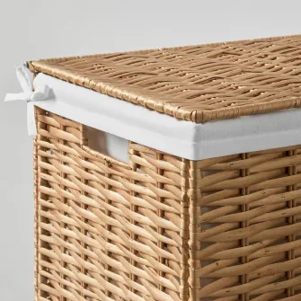 IKEA NATTGIBBA Cos rufe, nuiele/lucrat manual, 100 l