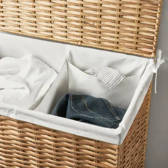 IKEA NATTGIBBA Cos rufe, nuiele/lucrat manual, 100 l