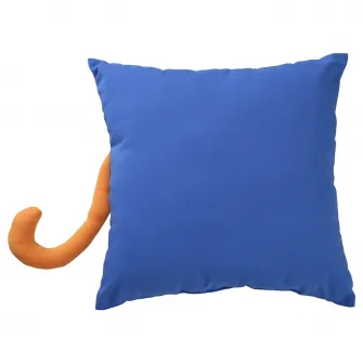 IKEA NATTHÄGER Perna, albastru/tigru, 50x50 cm