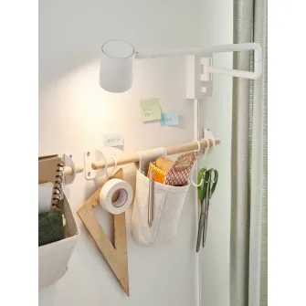 IKEA NEREBY Carlig in S, alb