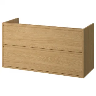 IKEA ÄNGSJÖN Masca lavoar cu sertare, aspect stejar, 120x48x63 cm