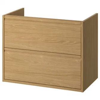 IKEA ÄNGSJÖN Masca lavoar cu sertare, aspect stejar, 80x48x63 cm