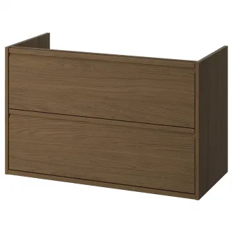 IKEA ÄNGSJÖN Masca lavoar cu sertare, maro aspect stejar, 100x48x63 cm