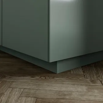 IKEA NICKEBO Plinta, mat gri-verde, 220x8 cm