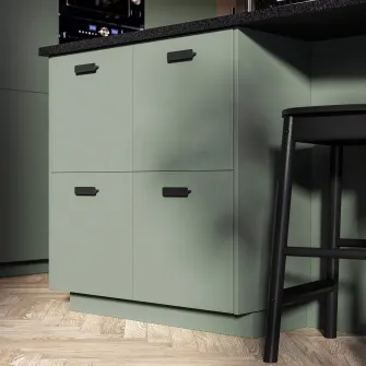 IKEA NICKEBO Plinta, mat gri-verde, 220x8 cm
