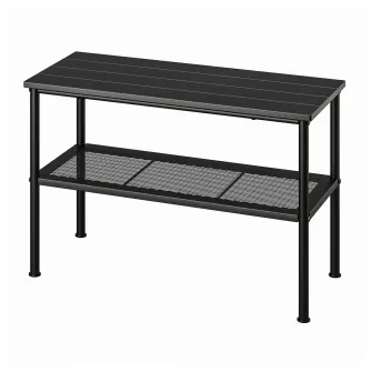 IKEA NIPÅSEN Banca depozitare pantofi, negru, 79x35x52 cm