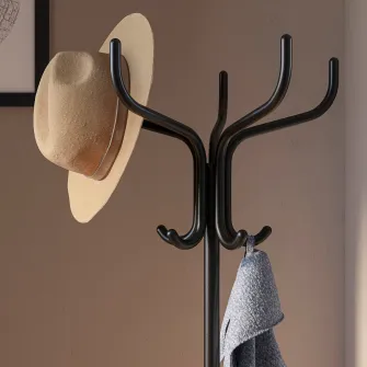 IKEA NIPÅSEN Cuier, negru, 181 cm