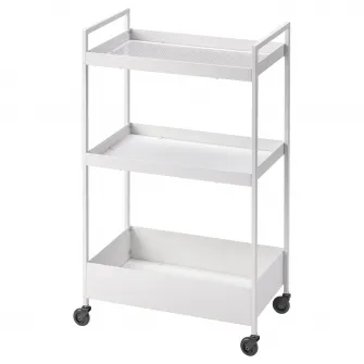 IKEA NISSAFORS Carucior, alb, 50.5x30x83 cm