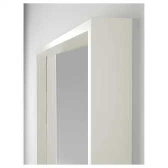 IKEA NISSEDAL Oglinda, alb, 65x65 cm