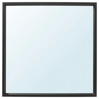 IKEA NISSEDAL Oglinda, negru, 65x65 cm