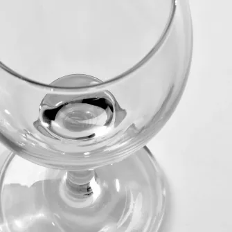 IKEA ÄNKEBLOMSTER Pahar vin, sticla transparenta, 25 cl