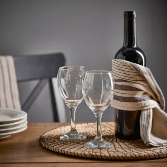 IKEA ÄNKEBLOMSTER Pahar vin, sticla transparenta, 25 cl
