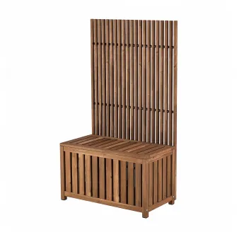 IKEA NÄMMARÖ Cutie depozitare cu paravan, exterior/maro deschis vopsit, 80x68x140 cm