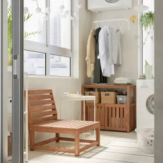 IKEA NÄMMARÖ Fotoliu exterior, maro deschis vopsit