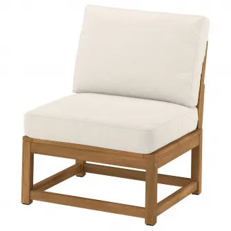 IKEA NÄMMARÖ Fotoliu exterior, maro deschis vopsit/Frösön/Duvholmen bej