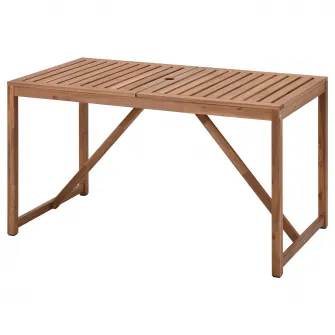 IKEA NÄMMARÖ Masa exterior, maro deschis vopsit, 140x75 cm