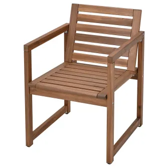IKEA NÄMMARÖ Scaun cu brate, exterior, maro deschis vopsit
