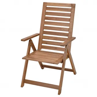 IKEA NÄMMARÖ Scaun reglabil exterior, pliant maro deschis vopsit