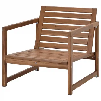 IKEA NÄMMARÖ Sezlong, exterior, maro deschis vopsit