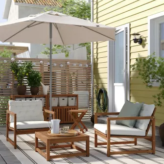 IKEA NÄMMARÖ Sezlong, exterior, maro deschis vopsit