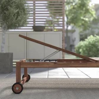 IKEA NÄMMARÖ Sezlong, exterior maro deschis vopsit