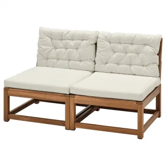 IKEA NÄMMARÖ Spatar canapea modulara, exterior, maro deschis vopsit, 60x56 cm