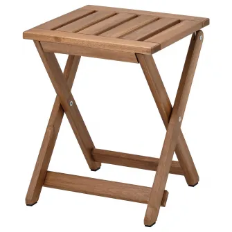 IKEA NÄMMARÖ Taburet exterior, pliant/maro deschis vopsit, 37x45 cm