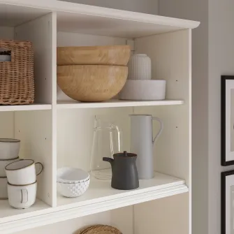 IKEA ÖNNERUP Bucatarie modulara, alb murdar, 130x64x219 cm