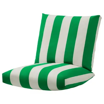 IKEA ÖNNESTAD Set perne fotoliu, verd/alb/Radbyn