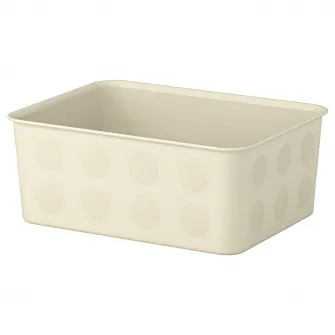 IKEA NOJIG Organizator, plastic/bej, 20x25x10 cm